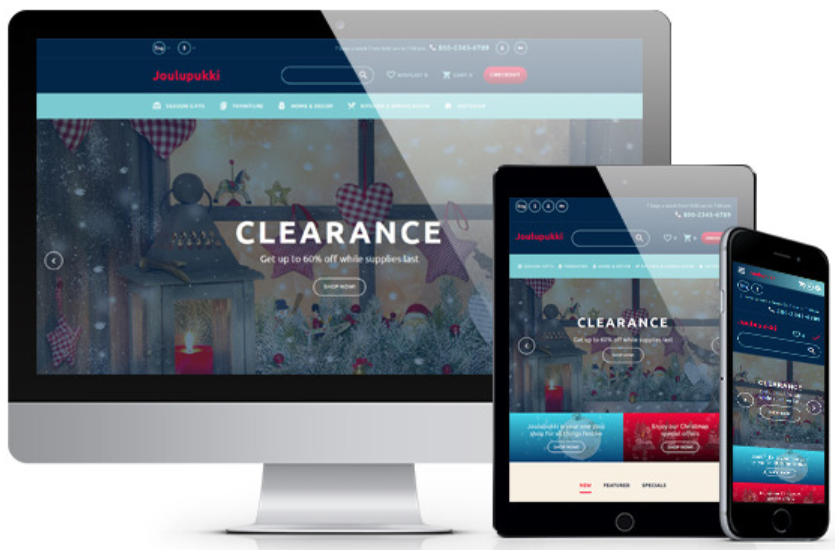 Clearance- Responsive OpenCart Template for Ecommerce Christmas Gifts Store 