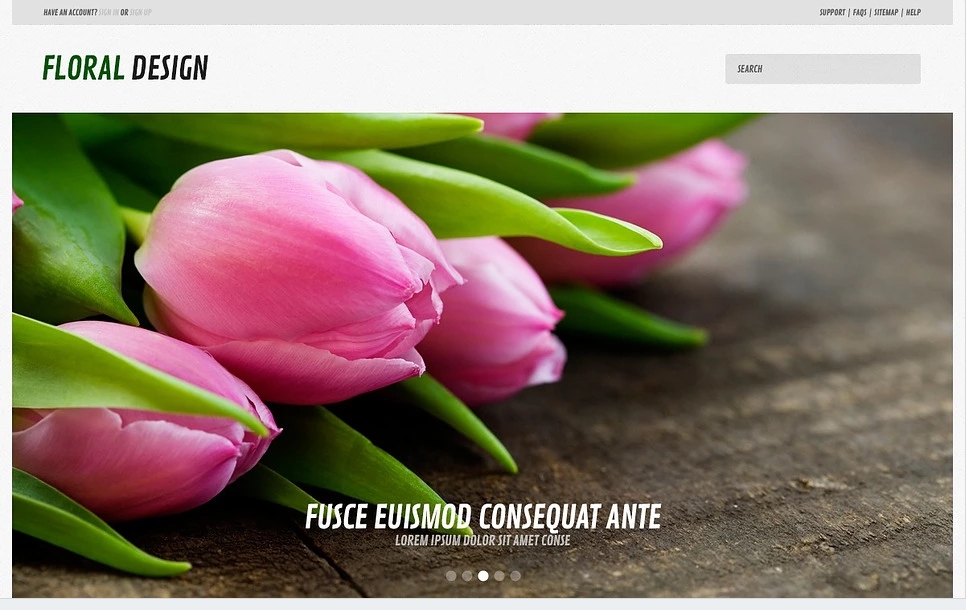 Floral Design - Responsive WordPress Theme For Ecommerce Flower Shop