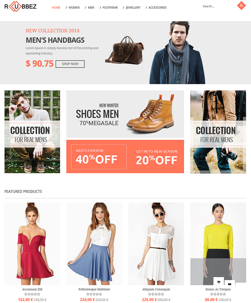 14 Ecommerce Responsive Templates & Themes for Clothing & Fashion ...