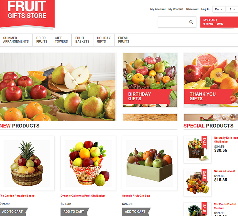 Tasty Gifts - Responsive Theme for Gifts & General Merchandise Stores