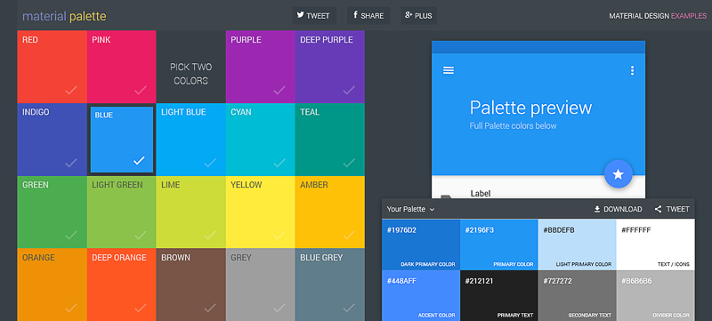 Material Palette