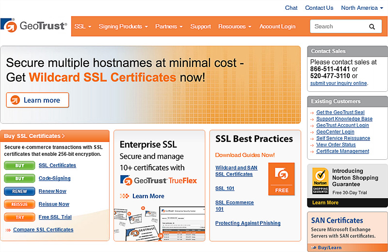 Geotrust ecommerce ssl certificates