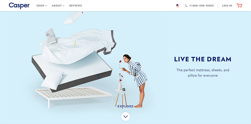 ecommerce-one-page-selling-Casper